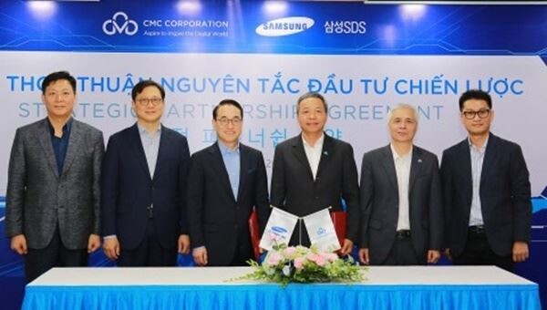 삼성SDS와 베트남  IT서비스 기업 CMC는 지난해 6월 스마트팩토리 및 사이버 보안 분야 공동 사업을 위한 협약을 체결에 이어 지난 25일 CMC 지분 투자로 주요 의사결정에 참여하는 전략적 투자에 합의하면서 전략적 파트너십 관계를 구축하게 됐다. [사진제공=삼성SDS]