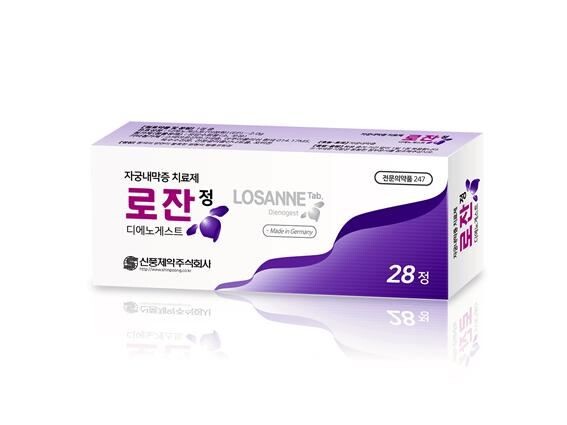 ▲ 신풍제약(주) 자궁내막증치료제 ‘로잔정’