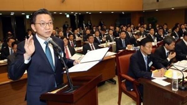 최종 한국지엠 부사장은 14일 미국 GM(제너럴모터스) 본사의 한국 시장 철수설에 대해 "사실무근"이라고 일축했다. (사진제공=연합뉴스)