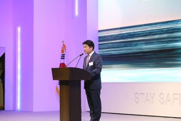 김현식 롯데호텔 대표이사가 축사를 진행하고 있다.[사진제공=롯데호텔]