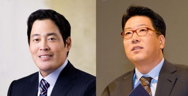 ▲정용진 신세계 부회장(사진에서 왼쪽), 정지선 현대백화점그룹 부회장. [사진=각사]