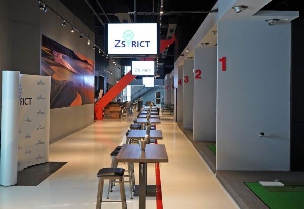 미국 코네티컷에 위치한 골프존의 토너먼트형 매장 지스트릭트(ZSTRICT) 1호점. [사진제공=골프존]