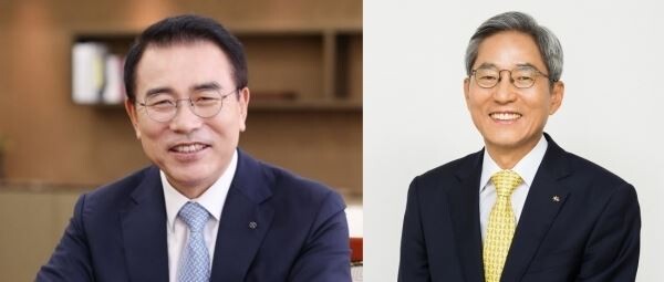 (사진 왼쪽부터) 조용병 신한금융 회장, 윤종규 KB금융 회장.[사진제공=신한금융지주, KB금융지주]