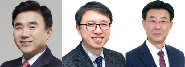 (사진 왼쪽부터) 전영묵 삼성생명 대표이사 내정자, 김대환 삼성카드 사장 내정자, 심종극 삼성자산운용 대표이사 내정자[사진=각사]