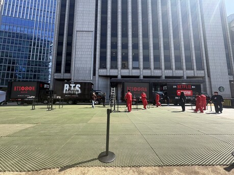 [포토짤뉴스] 오는 21일 BTS를 맞을 준비를 하는 광화문 광장